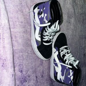Sk8-Hi tapered purple camo shoe